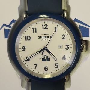 Shinola Blue and White Detrola Watch Special Edition